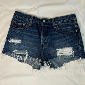 Women's Levis' Distressed Denim Shorts Size 28